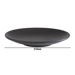 (6 sztuk) Talerze - NERO - melamina - Ø 210 mm