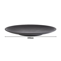 (6 sztuk) Talerze - NERO - melamina - Ø 330 mm