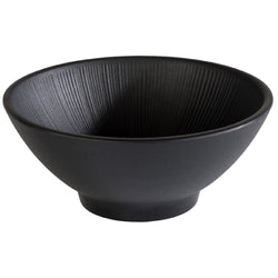 (6 sztuk) Miska - NERO - Melamina - 0,5 litra - Ø 160 mm - Czarny