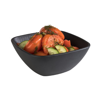 (6 sztuk) Miska - NERO - melamina - 1,5 litra - kwadratowa - czarna - Prime Gastro