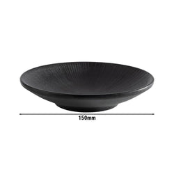 (6 sztuk) Talerze - NERO - melamina - Ø 150 mm