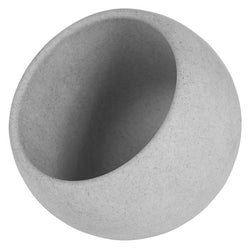Zestaw do serwowania - MOON - zestaw 6 - częściowy - 3 miseczki melaminowe po 50 ml i 3 drewniane łyżeczki - szary