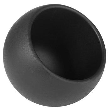 Zestaw do serwowania - MOON - zestaw 6-częściowy - 3 miseczki melaminowe po 50 ml i 3 drewniane łyżeczki - czarny - Prime Gastro