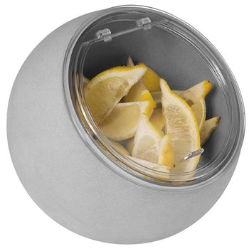 Zestaw do serwowania - MOON - zestaw 2-częściowy - zawiera miskę melaminową 0,8 litra i pokrywkę - szary - Prime Gastro