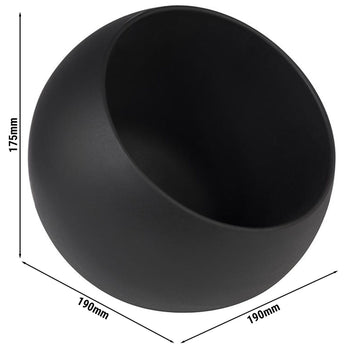 Zestaw do serwowania - MOON - zestaw 2-częściowy - zawiera miskę melaminową 0,8 litra i pokrywkę - czarny - Prime Gastro
