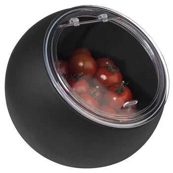 Zestaw do serwowania - MOON - zestaw 2-częściowy - zawiera miskę melaminową 0,8 litra i pokrywkę - czarny - Prime Gastro