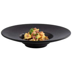 (6 sztuk) Talerze - głębokie - NERO - Melamina - Ø 290 mm