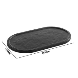 (6 sztuk) Taca - SLATE - Melamina - 280x155mm - Wysokość: 10mm