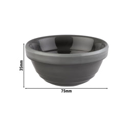 (6 sztuk) Dipschälchen - EMMA - melamina - 60 ml - Ø 75 mm - szary