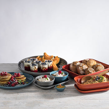 (6 sztuk) Miska - EMMA - melamina - 0,5 litra - Ø 140 mm - szara - Prime Gastro