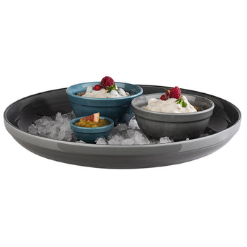 (6 sztuk) Miska - EMMA - melamina - 2,3 litra - Ø 230 mm - niebieska - Prime Gastro