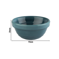 (6 sztuk) Miseczki do dipów - EMMA - melamina - 60 ml - Ø 75 mm - niebieskie