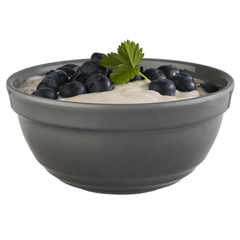 (6 sztuk) Miska - EMMA - melamina - 0,5 litra - Ø 140 mm - szara - Prime Gastro