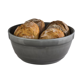 (6 sztuk) Miska - EMMA - melamina - 2,3 litra - Ø 230 mm - szara - Prime Gastro