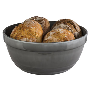 (6 sztuk) Miska - EMMA - melamina - 2,3 litra - Ø 230 mm - szara - Prime Gastro