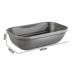 (6 sztuk) Naczynie GN 1/4 - EMMA - melamina - 1,5 litra - głębokość: 75 mm