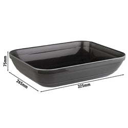 (6 sztuk) Taca GN 1/2 - EMMA - melamina - 3,5 litra - głębokość: 75 mm