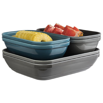 (6 sztuk) Taca GN 1/2 - EMMA - melamina - 3,5 litra - głębokość: 75 mm - Prime Gastro