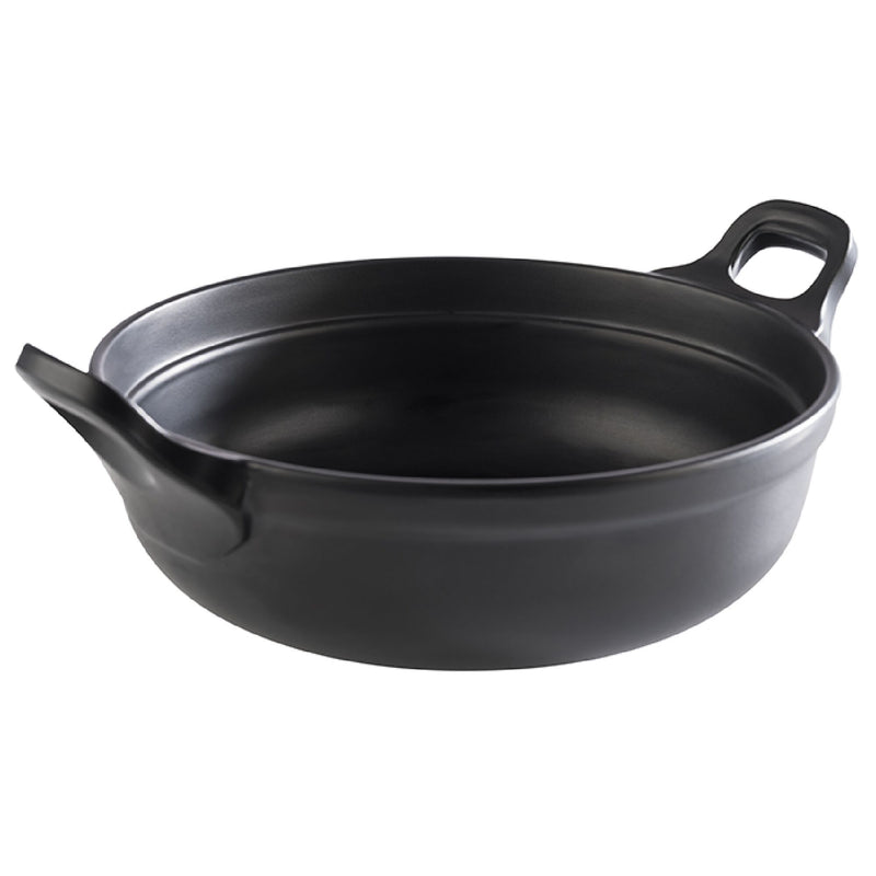 (6 sztuk) Miska - PADELLA - melamina - 1,5 litra - Ø 210 mm - czarna