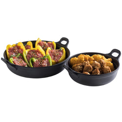 (6 sztuk) Miska - PADELLA - melamina - 3 litry - Ø 280 mm - czarna