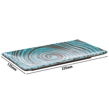 (6 sztuk) Taca / deska do sushi - CANCUN - 235 x 135 mm - wysokość: 15 mm - Prime Gastro