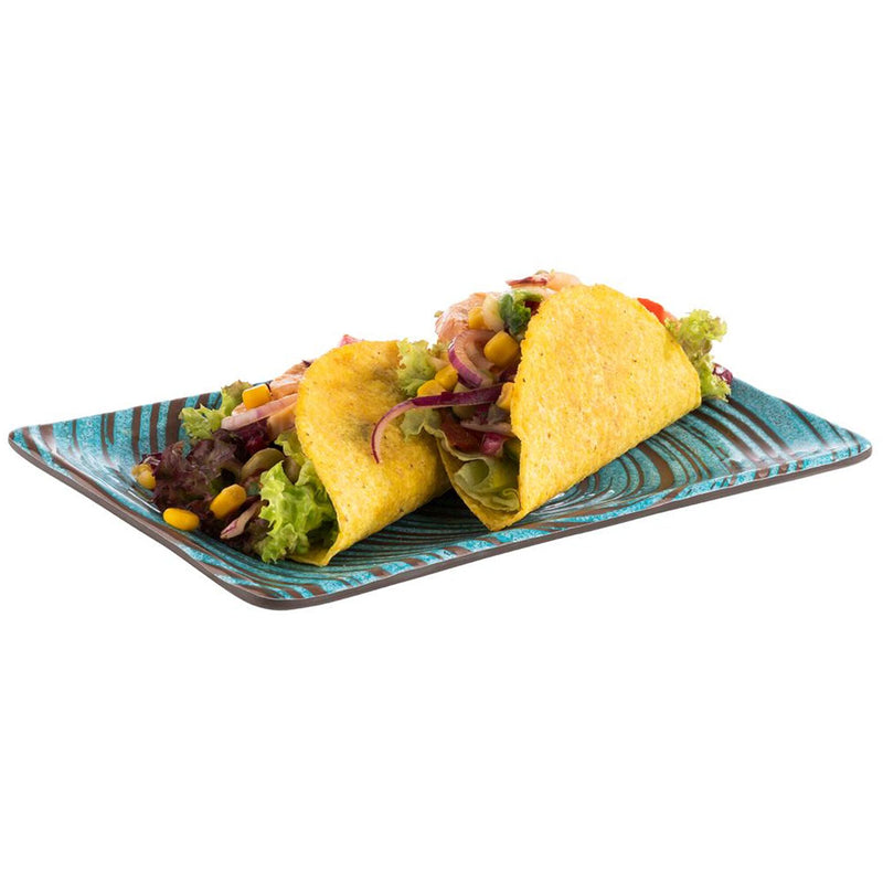 (6 sztuk) Taca / deska do sushi - CANCUN - 235 x 135 mm - wysokość: 15 mm