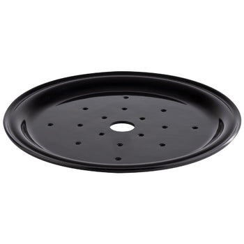 (6 sztuk) Miska - FRIDA - 2-częściowa - melamina - Ø 255 mm - z wkładem ociekającym - czarna - Prime Gastro