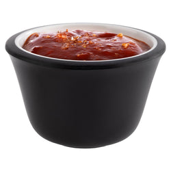 (6 sztuk) Miseczki do dipów - zestaw 6 sztuk - melamina - 40 ml - Ø 60 mm - czarne