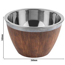 Fass - zestaw 2 - częściowy - stal nierdzewna i melamina - 3 litry - Ø 260 mm