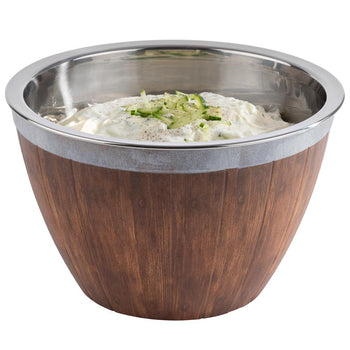 Fass - zestaw 2-częściowy - stal nierdzewna i melamina - 3 litry - Ø 260 mm - Prime Gastro