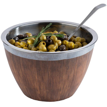 Fass - zestaw 2-częściowy - stal nierdzewna i melamina - 3 litry - Ø 260 mm - Prime Gastro