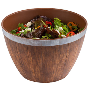 (6 sztuk) Miska - melamina - 4,5 litra - Ø 250 mm - brązowa - pasuje do 85250 - Prime Gastro