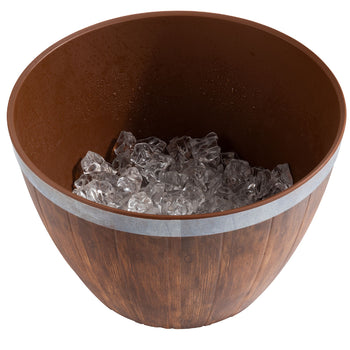 (6 sztuk) Miska - melamina - 4,5 litra - Ø 250 mm - brązowa - pasuje do 85250 - Prime Gastro