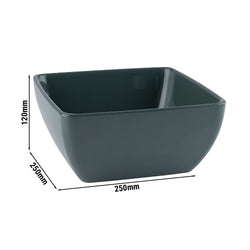 (6 sztuk) Miska - PURE - melamina - 3,8 litra - kwadratowa - zielona