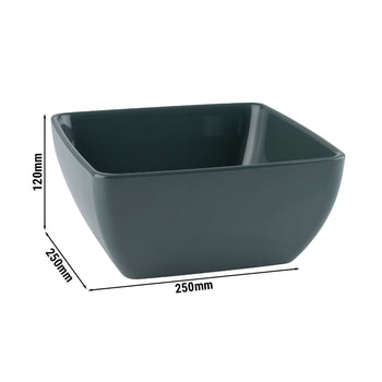 (6 sztuk) Miska - PURE - melamina - 3,8 litra - kwadratowa - zielona - Prime Gastro