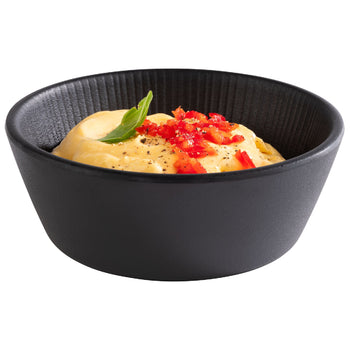 (6 sztuk) Miska - NERO - melamina - 0,25 litra - Ø 125 mm - czarna - Prime Gastro