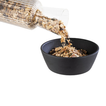 (6 sztuk) Miska - NERO - melamina - 1,2 litra - Ø 205 mm - czarna - Prime Gastro