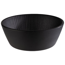 (6 sztuk) Miska - NERO - melamina - 0,45 litra - Ø 155 mm - czarna