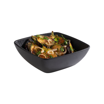 (6 sztuk) Miska - NERO - melamina - 0,6 litra - kwadratowa - czarna - Prime Gastro