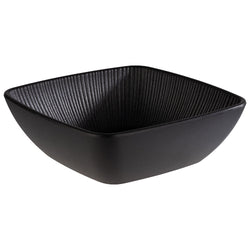 (6 sztuk) Miska - NERO - melamina - 0,6 litra - kwadratowa - czarna