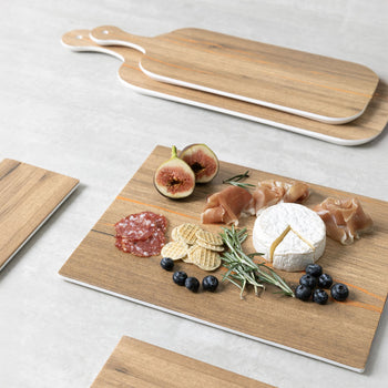 (6 sztuk) Tacka GN 1/2 - CRAZY WOOD - Melamina - Wysokość: 10mm - Prime Gastro