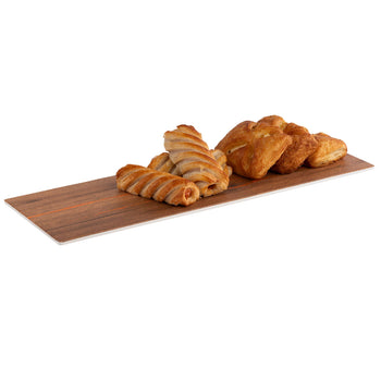 (6 sztuk) Taca GN 2/4 - CRAZY WOOD - melamina - wysokość: 10 mm - Prime Gastro