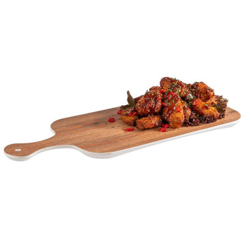 (6 sztuk) Taca - CRAZY WOOD - Melamina - 450x175mm - Wysokość: 15mm - Prime Gastro