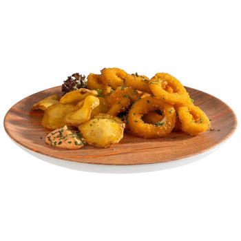 (6 sztuk) Talerze - CRAZY WOOD - melamina - Ø 260 mm - Prime Gastro