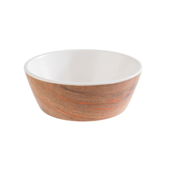 (6 sztuk) Miska - CRAZY WOOD - melamina - 0,25 litra - Ø 125 mm - brązowa - Prime Gastro