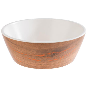 (6 sztuk) Miska - CRAZY WOOD - melamina - 0,5 litra - Ø 155 mm - brązowa - Prime Gastro
