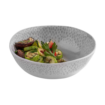 (6 sztuk) Miska - FOOTMARK - melamina - 0,6 litra - Ø 180 mm - biała - Prime Gastro