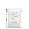 (6 szt.) CAMBRO | Pojemnik CAMSQUARES® – polipropylen – 7,6 L – przezroczysty