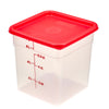 (6 sztuk) CAMBRO | CAMSQUARES® – pojemniki – 7,6 litra – przezroczyste