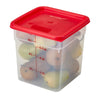 (6 sztuk) CAMBRO | CAMSQUARES® – pojemniki – 7,6 litra – przezroczyste
